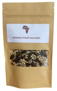 Salladsfrön Mix 50g – Krispig Blandning av Solrosfrön, Pumpafrön & Pinjenötter – Naturlig Topping för Sallader, Soppor & Yoghurt