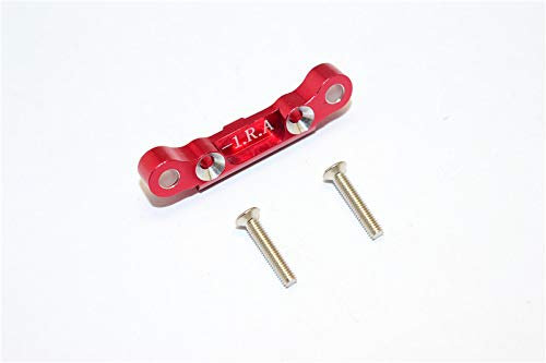 Kyosho Mini Inferno Tuning Teile Aluminium Rear Arm Bulk (1 Deg) for Rear Gear Box with Screws - 1Pc Set Red
