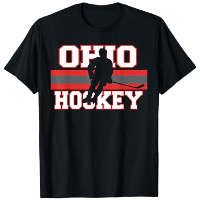 State of Ohio Ice Hockey Player Gear Sports Coach Team Gift T-Shirt