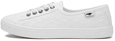 Rocket Dog Chow Chow Womens White Canvas Shoe - Size 8 UK - White