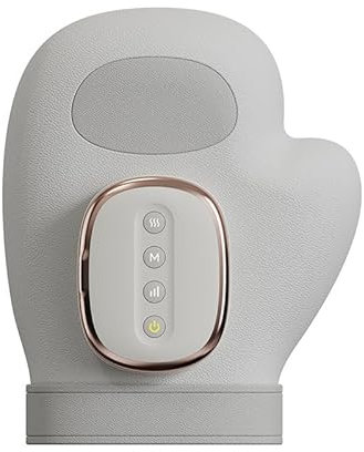 Wireless Handmassagegerät, Elektrische Handmassagegeräte mit Wärme und Kompression, Tragbares Touchscreen-Handmassagegerät, 5 Stufen Einstellbar, Geschenke für Frauen und Männer