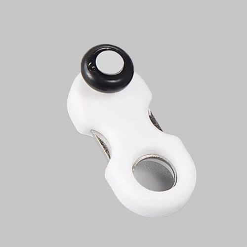 Rail Rideaux 20/30/50 crochets pour rails de rideaux, poulies nano souples, roulettes silencieuses pour rideaux, glissières à crochets, patins de plafond, tringles de fenêtre, doubles roulettes(White,