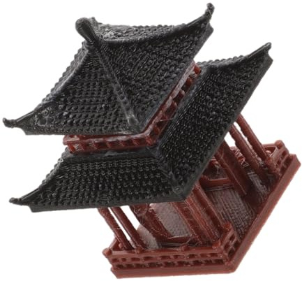 FONDOTIN Mini Padiglione Decorativo Cinese in Miniatura per Bonsai e Micro Paesaggi Versatile per Acquario e Desktop Design Realistico e Leggero