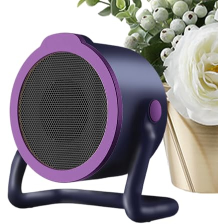 Stufa Elettrica | 500w Termoventilatore Portatile Ufficio Scrivania Silenzioso,Ventilatore Riscaldante Rotazione 360 Gradi Per Camera Da Letto Studio Garage | Garage Dormitorio