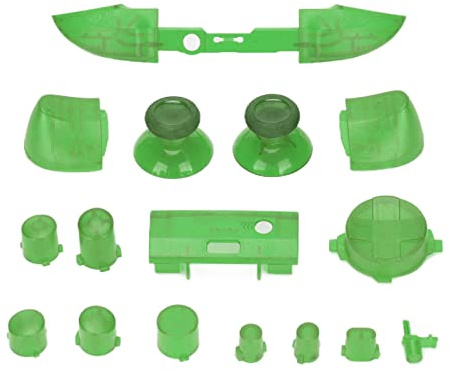 Vvikizy Boutons de Remplacement, Conception Nette, Matériau ABS Confortable au Toucher pour Contrôleur S, avec 5 Options de Couleurs (Vert transparent)