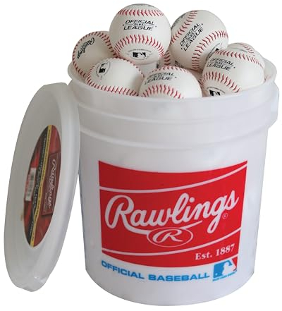 Rawlings | Offizielle League Freizeitübungs-Basebälle | Jugend/8U | OLB3 | Eimer | 24 Stück
