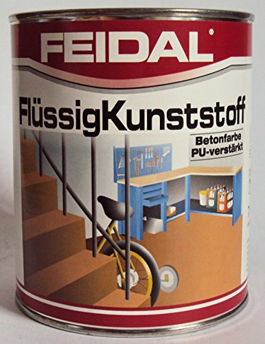 Feidal Flüssigkunststoff, zum Versiegeln und Beschichten von Betonböden, Farbton: Nussbraun 2,5 Liter