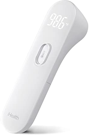 iHealth Thermomètre infrarouge sans contact PT3, mesure la température de toute la famille de façon hygiénique, indolore et avec une très grande précision