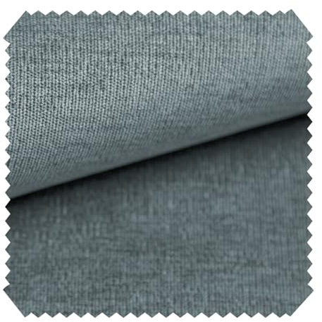 novely® ISSUM - Samtweicher Chenille-Möbelstoff - Sehr Robuster Polsterstoff - Pflegeleichte Meterware 1lfm | Farbe: 16 Blaugrau