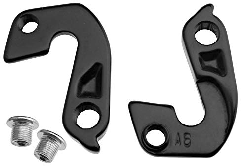 2x Fahrrad Schaltauge Schaltwerk +Befestigungsschraube Legierung Schwarz