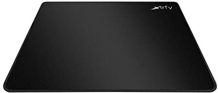 Xtrfy GP2, grand tapis de souris en tissu, (460 x 400 x 4 mm), Précision à chaque mouvement de souris, rebords cousus base antidérapante, lavable en machine, Noir