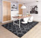Tinyboy-hbq Plüsch Shaggy Hochflor Teppich für Wohnzimmer und Schlafzimmer - Modern Langflor Flauschig (160*230cm, Schwarz)