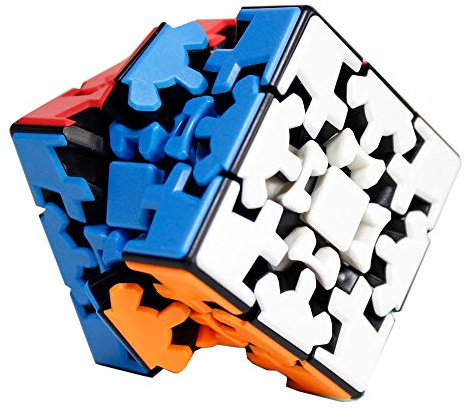 FunnyGoo YuMo Gear Cube 3 x 3 puzzle cubo puzzle 3D liscio Twist multicolore