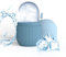 Joyeee Ice Face Roller, Reusable Silicone Mold Face Massage Eye Facial Beauty Skin Care Tools Apply Ice for Shrink Pores Anti Wrinkle Reduce Puffiness Improve Skin Elasticity, Striped, Light Blue
