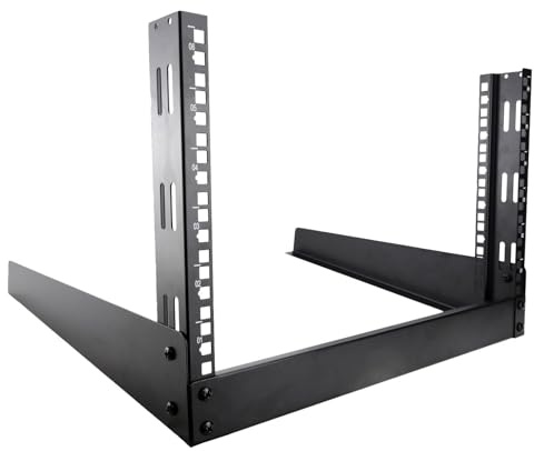 kenable Rack Abierto 19 Pulgadas 6U Soporte de Montaje para Escritorio Estudio Equipos Audio Vídeo Redes