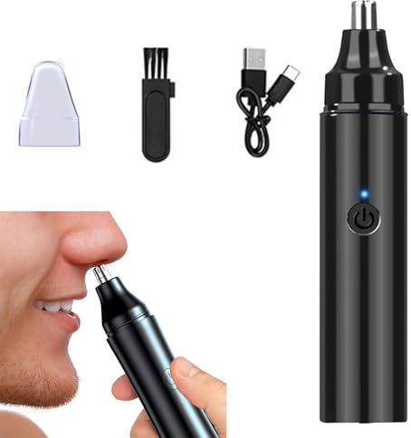 Tondeuse Nez et Oreilles Homme Électrique - USB Rechargeable, Épilation Rapide et Précise, Facile à Nettoyer - Cadeaux pour Hommes