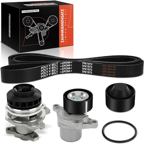 Frankberg Correa dentada para automóviles con bomba de agua Diesel Compatible con NV400 X62 X62B Primastar X83 Laguna DT0/1 Laguna II BG0/1 KG0/1 Laguna III KT0/1 Replace# 7884-25002