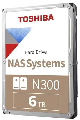 Toshiba N300 NAS Hard Drive 6TB 512MB - Festplatte - Serial ATA (HDWG760EZSTA)