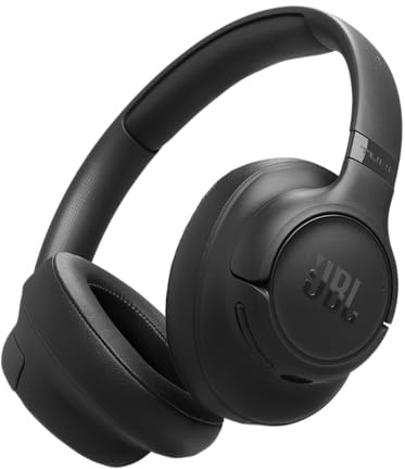 JBL Tune 730 BT, Auriculares circumaurales inalámbricos con Bluetooth 6.0, 76 Horas de reproducción con JBL Pure Bass, Plegables, Google Fast Pair, Microsoft Swift Pair, Negro