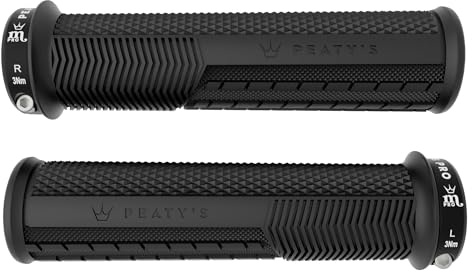 Peaty's Monarch Pro Bike Grips cykelhandtag, dubbel kompositdesign med stötdämpande kärna för BMX, Ebike och MTB styre