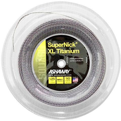 Ashaway Supernick XL Titan-Squash-Saiten, 110 m Spule