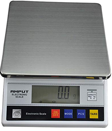 Digitale Edelstahl Küchenwaage LCD Feinwaage Scale Zählwaage Laborwaage Präzisionswaage 7.5KG/0.1G