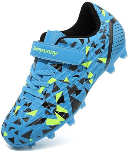 todaysunny Kids Football Boots Boys AG/FG Football Shoes Girls Unisex