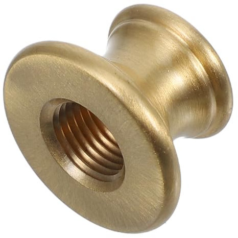 KONTONTY Turned Brass Light Fixture Parts Threaded Brass Rod Lamp Connector Easy Install Fittings