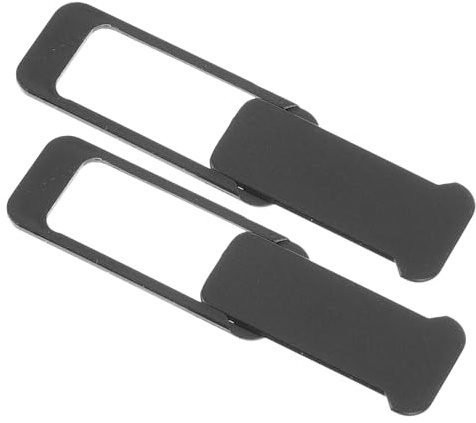 Homoyoyo Copertura Webcam Privacy per Laptop 2 Pezzi Nero Abs Protezione Fotocamera Anteriore Forma Quadrata Scivolo Anti Sporco Facile da Usare