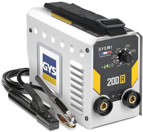 GYS, GYSMI 200A, Poste à Souder à l'Électrode Enrobée 200A Monophasé 230V (MMA), Arc Force, Antisticking, Hot Start