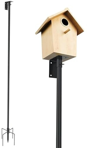 Appendiabiti per mangiatoia per Colibrì, Stazione Multifunzionale da Giardino, Pali per Uccelli da Appendere Versatili per Varie Forme di, Robusto componente Hardware in Ferro, Standard