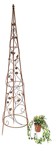 DanDiBo Support pour Plantes grimpantes Pyramide 082547 en métal 95cmà 164cm Support pour Plantes grimpantes Espalier Liane (XL - 164 cm)