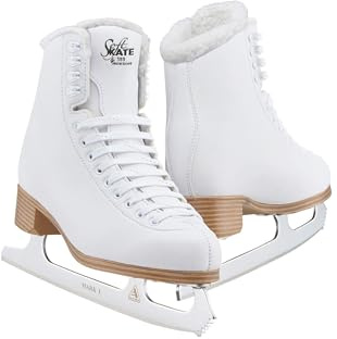 Jackson Ultima Jackson Classic Softskate Figure Skates for Women and Girls in white| Olympian Quality Ice Skates | Womens Size-8.0 | JC380.FL.080