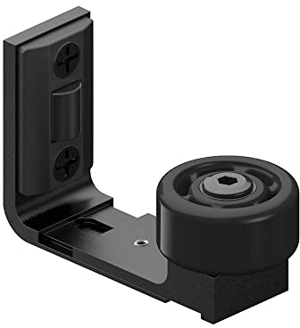 ETIASQSA Regolabile Guida al Pavimento Parete/Porta Guida in basso Porta Scorrevole Ferramenta per porta scorrevole della stalla