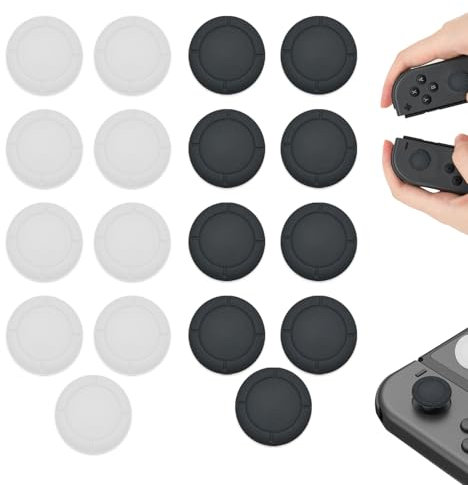 Joystick Kappen 18 PCS Ersatzkappe für Controller Switch Joystick Kappen für Nintendo Switch/Lite/OLED,Joystick Kappen Kompatibel mit Nintendo Switch Thumb Grip Analog Joy Con Controller Kappen