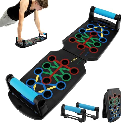 Tabla de flexiones para el hogar, equipo de entrenamiento de polipropileno, sólido, multifuncional, para entrenamiento de fuerza, fitness, portátil, para pecho, tríceps, espalda, brazos, músculos