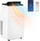 HOMFME 14000 BTU Air Conditioning Unit, 5 in 1 Portable Air Conditioner, Cooling Fan, Dehumidifier with 3 Speeds, Digital Display, Remote Control, 24H Timer, WiFi Smart APP, Window Venting Kit