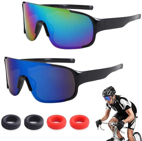 Dyiouxin Sport Sonnenbrille,Polarisierte Sport Sonnenbrille,Fahrradbrille,Motorradbrille,Skibrille, Sportbrille für Outdoorsport,Golf, Fischen,Herren/Damen UV400 Schutzbrille