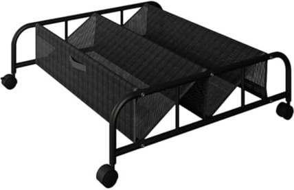 MotiveTech Zapatero Debajo de La Cama con Ruedas, Organizador de Zapatos de Tela, Contenedor con Ruedas para Guardar Debajo de La Cama