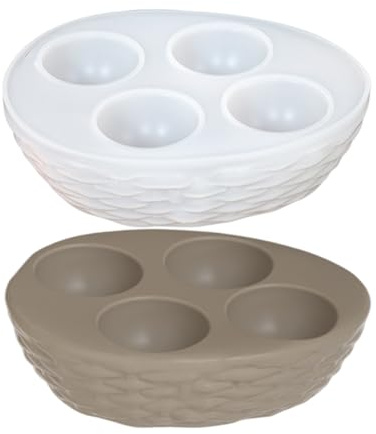 Plateau de rangement en résine – Support de moules à œufs en silicone, organisateur d'artisanat, outil de cuisine créatif, accessoire de moule de réfrigérateur, rangement fonctionnel pour travaux