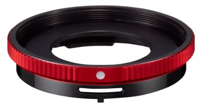 Olympus CLA-T01 - Adaptador para objetivos convertidores (Cámaras TG-1), rojo