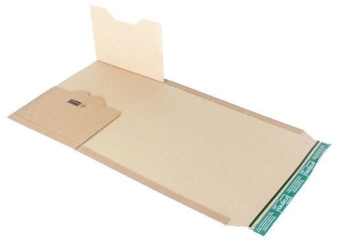 progressPACK Universal-Versandverpackung Premium PP B02.17 aus Wellpappe, DIN B4, 378 x 295 x bis 80 mm, 20-er Pack, braun