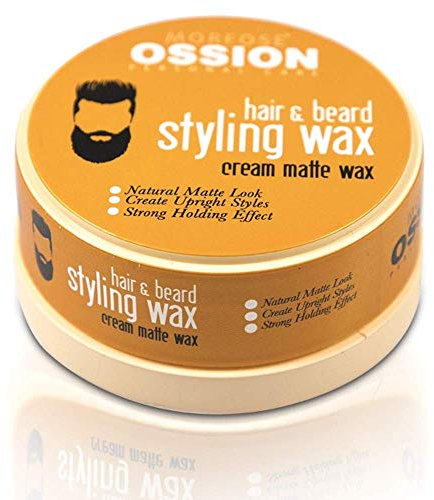 Morfose OSSION Hair & Beard Styling Cream Matte Wax 150 ml – Crema per capelli & barba – Cera opaca – Forte tenuta, finitura naturale, styling flessibile – per tutti i tipi di capelli