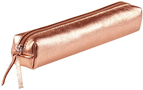 Clairefontaine 400002C Schlampermäppchen slim (mit Perlmutt-Effekt, 4x2,5x19,5 cm) 1 Stück kupfer