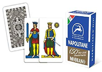 Modiano Blaue Napoletane Spielkarten zum 150. Jahrestag