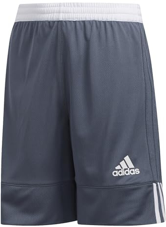 adidas Unisex Kinder 3G Speed Reversible Shorts, Onix/White, 9-10 Years