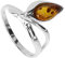 Ring - Ines - Silber 925/000 - Bernstein