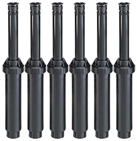 Lot de 6 Tuyère d'arrosage Rain Bird UNI-Spray 415 avec buse réglable 15VAN, portée 4,5 m, Hauteur de soulèvement 10 cm