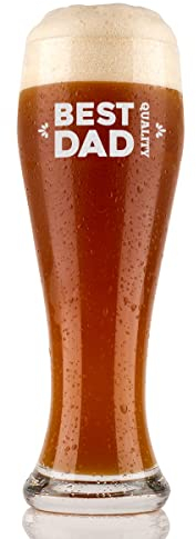 polar-effekt Bicchiere da Birra Bianco 500 ml con Motivo a Scelta, Incisione – per Grano lievito, Birra Bianca e Pils – Regalo da Uomo per Compleanno, Natale