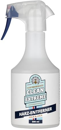 CLEANEXTREME Auto Harz-Entferner Lack & Folie | 500 ml | Zum Entfernen von Harz und Baumharz vom Autolack
